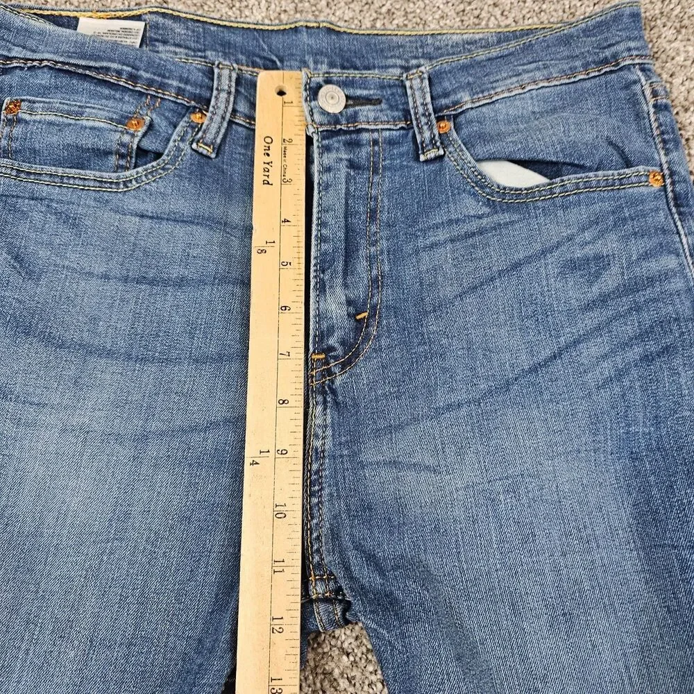 Levis 510 Jeans Mens 31x31 Slim Tapered Skinny Distressed Stretch Work Skate